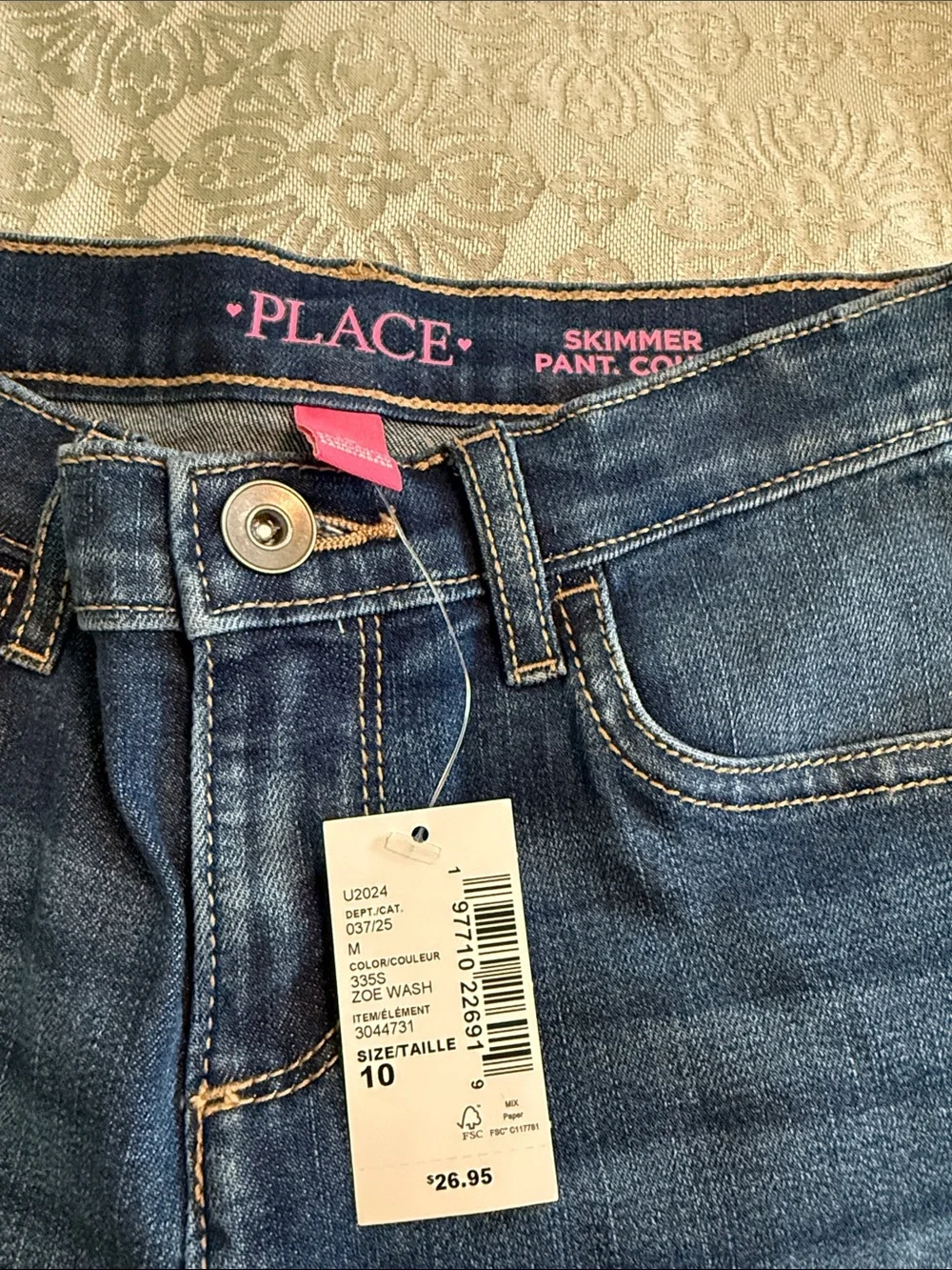 The Children's Place Dark Blue Cropped Skimmer Jeans